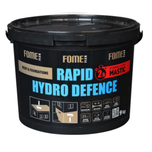 Битумно-полимерная гидроизоляция FOME FLEX Rapid Hydro Defence Mastic, 9 кг.