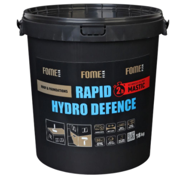 Битумно-полимерная гидроизоляция FOME FLEX Rapid Hydro Defence Mastic, 18 кг.