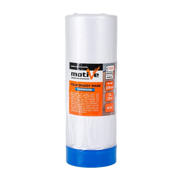 Folia cu bandă mascare Speedy Mask Promask 2200mm\20m Motive