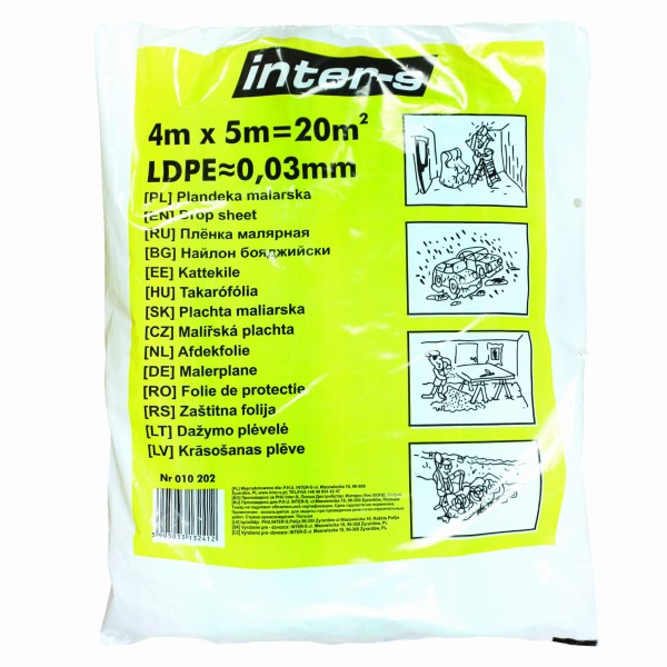 Folia pentru protecție 4*5m 30µm