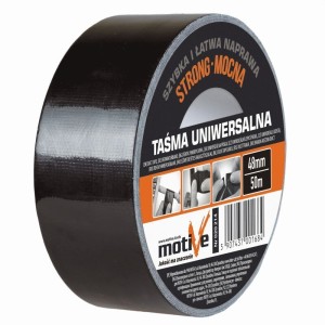 Bandă DUCT STRONG neagra 48mm x 25m Motive