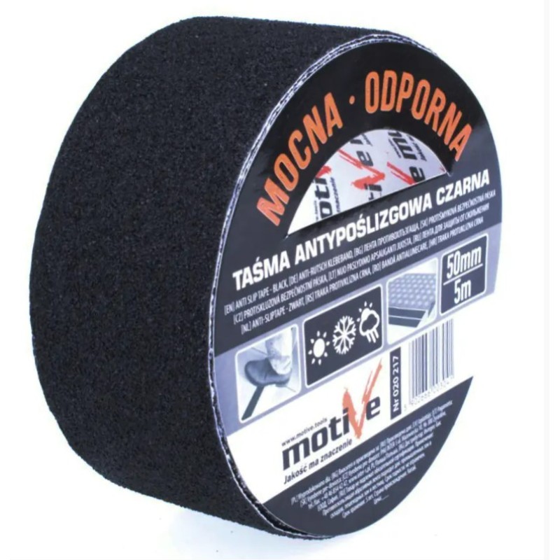 Bandă antiderapanta neagra Motive 50mm/5m