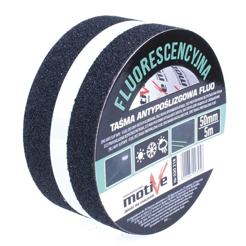 Bandă antiderapantă fluoriscentică Motive 50mm/5m