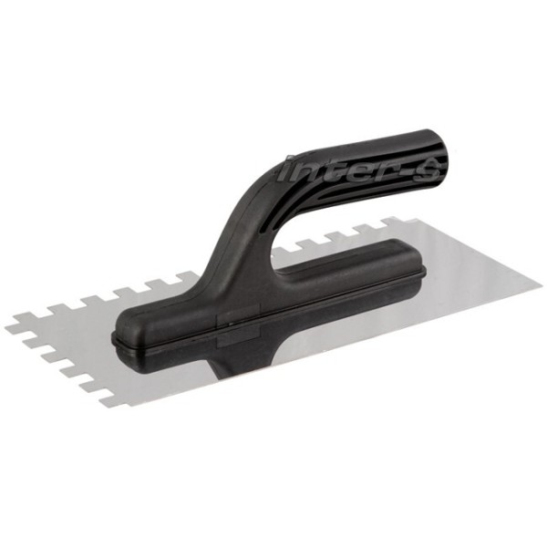 Drișcă din inox cu mâner de plastic și dinți 8*13/28