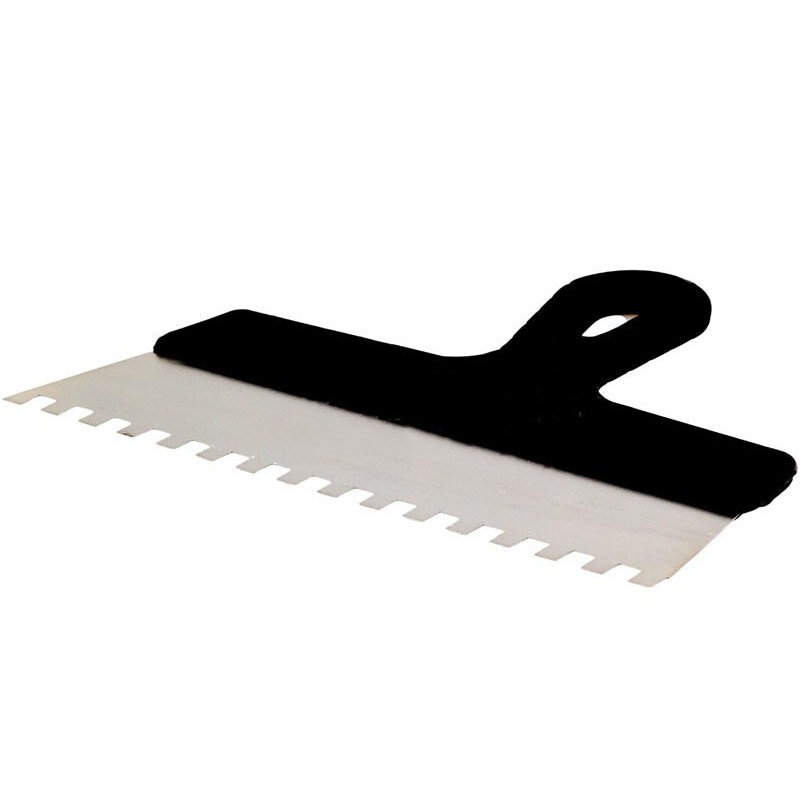 Шпатель нержавеющий зубчатый 6/250