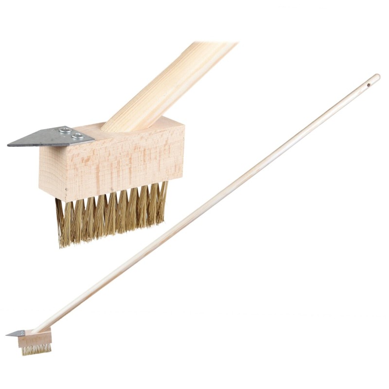 Perie pentru curatarea pavajului cu răzuitor