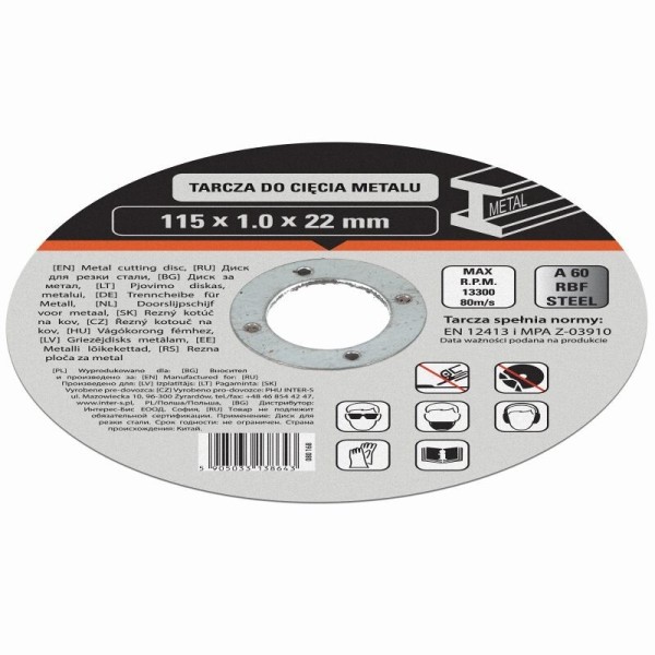 Disc pe metal 115/1,0