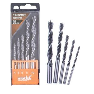 Burghiu pe lemn Motive (set 5 buc.) diam.4,5,6,8,10mm