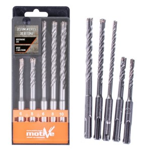 Burghiu pentru beton SDS volfram (set 5buc., 6-10mm) Motive