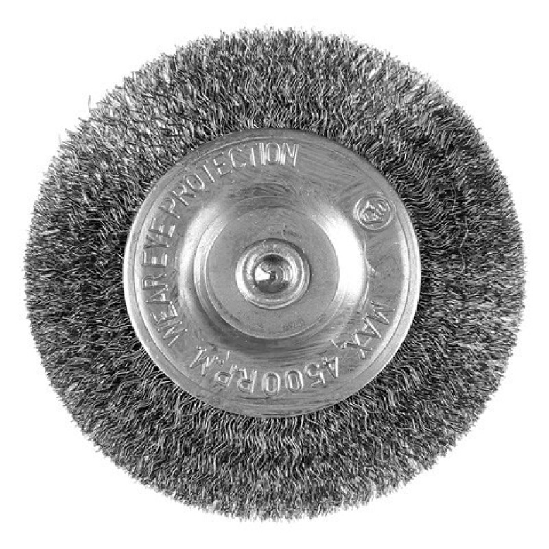 Щетка дисковая со стержнем, из витой проволоки  DF   80мм