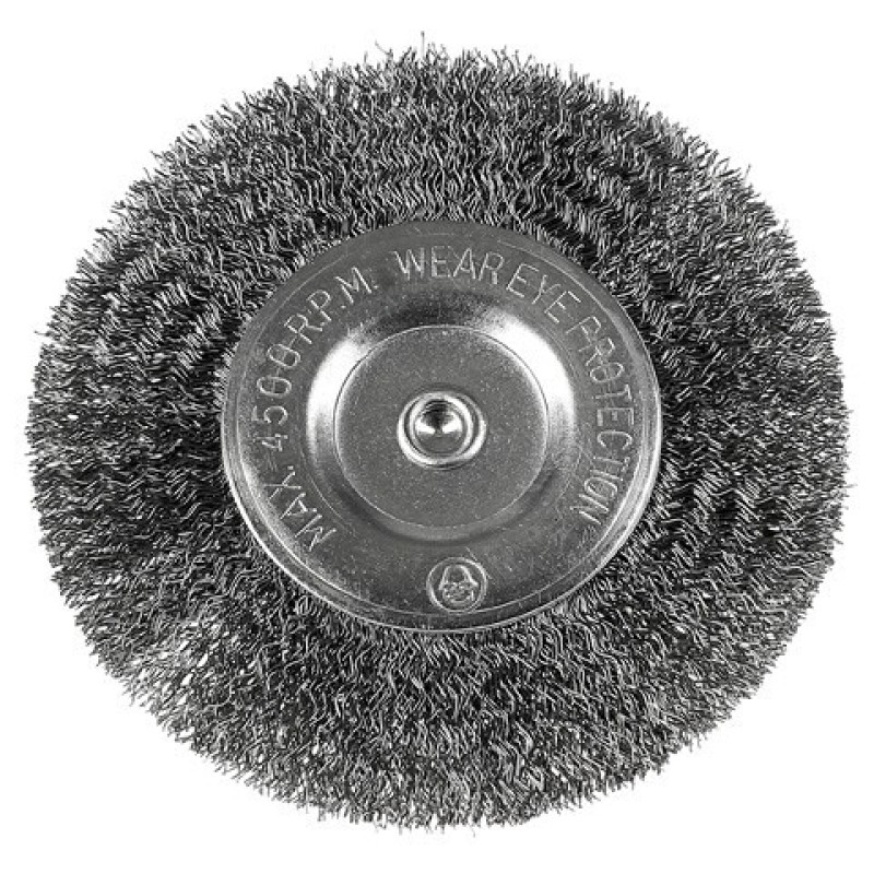 Щетка дисковая со стержнем, из витой проволоки  DF  100мм
