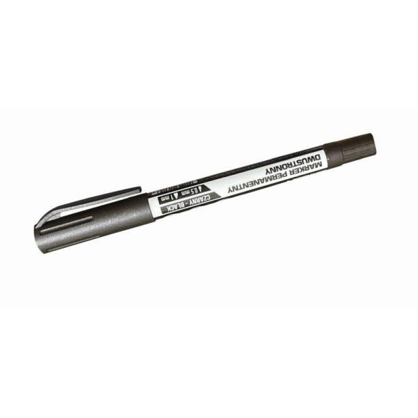 Marker permanent-dublu negru Motive