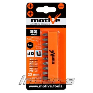 Capăt de șurubelniță cu magnet ( set 10buc.) Motive