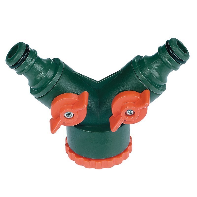 Тройник с двумя клапанами 2*3/4