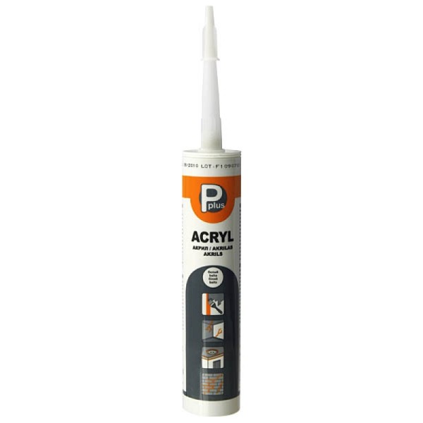 Ermetic PPlus Acryl, alb 280 ml