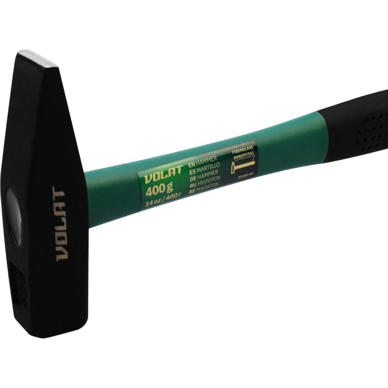 Молоток 0,4кг с фиберглассовой рукояткой Волат