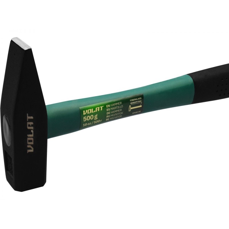 Молоток 0,5кг с фиберглассовой рукояткой Волат