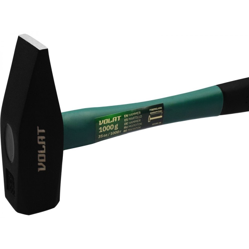 Молоток 1,0кг с фиберглассовой рукояткой Волат