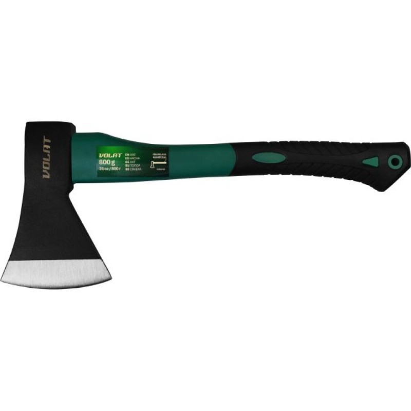 Топор с фиберглассовой рукояткой 0,8 кг Волат