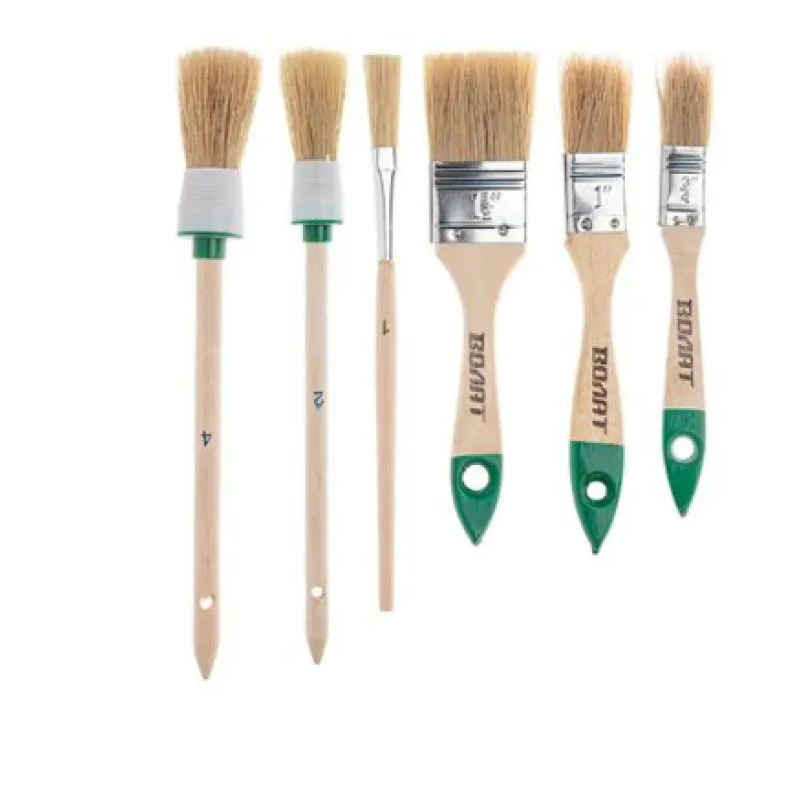 Набор кистей универсальный 6 шт. Волат (кисть плоская, кисть круглая)
