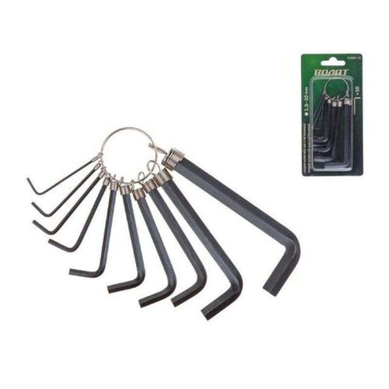 Set chei HEX 1,5-10mm 10buc. scurte Volat