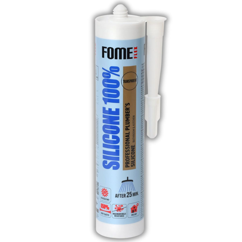 Silicon sanitar Fome Flex 100%, 310 ml transparent 