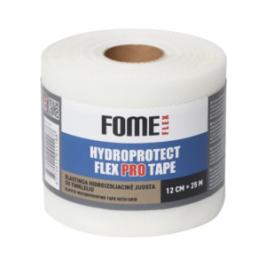 Bandă hidroizolantă elastică cu plasă Fome Flex HydroProtect Flex Pro Tape 120mmx25m