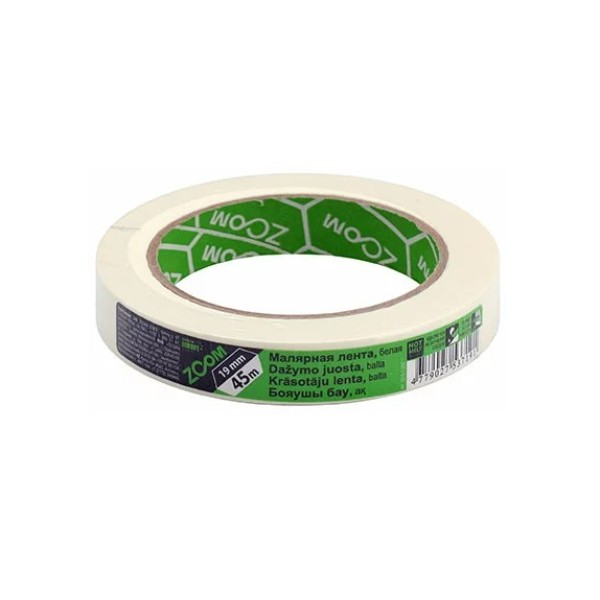 Bandă mascare  Zoom 19mm х 45m albă