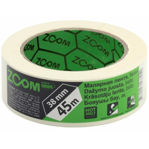 Bandă mascare  Zoom 38mm х 45m albă