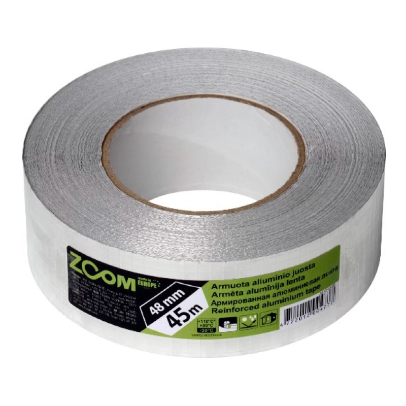 Bandă adezivă aluminiu Zoom 48mmх45m