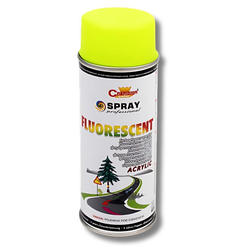 Эмаль-спрей флуоресцентная Champion, желтая 400мл