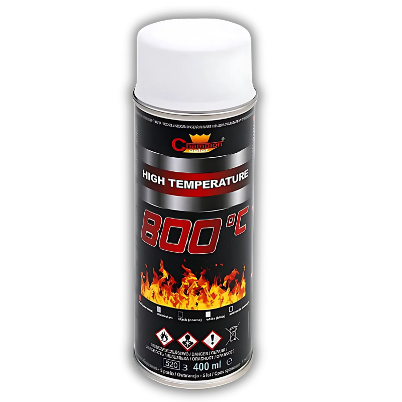 Email spray termorezistent Champion Termo, alb 400ml