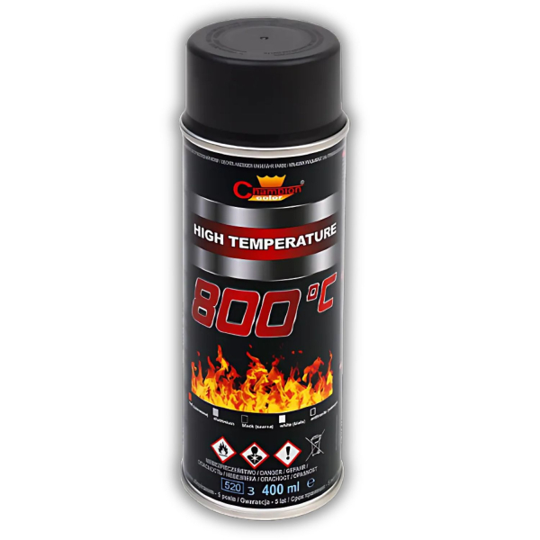 Email spray termorezistent Champion Termo negru 400ml