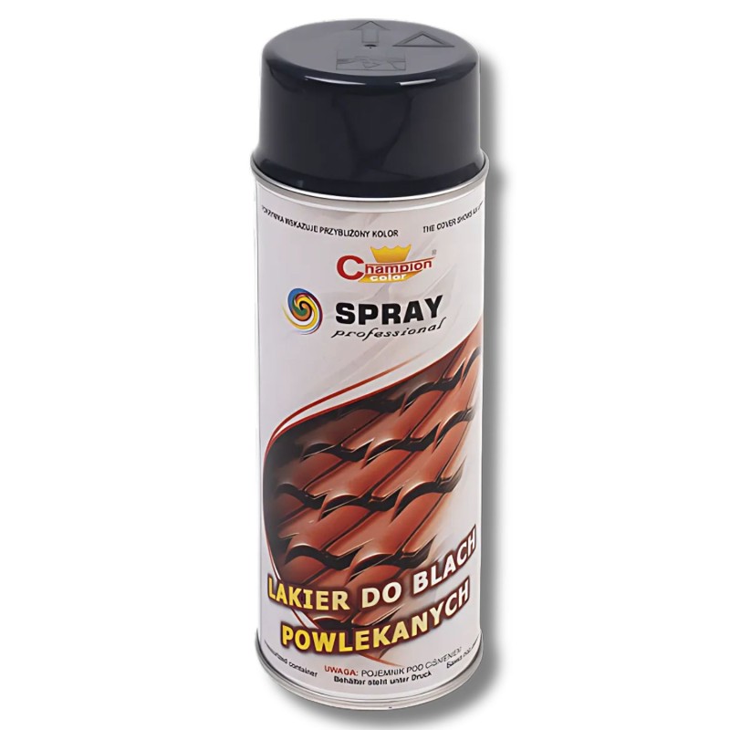 Эмаль для крыши Champion Roof, серо-коричневая (RAL 8019), 400мл