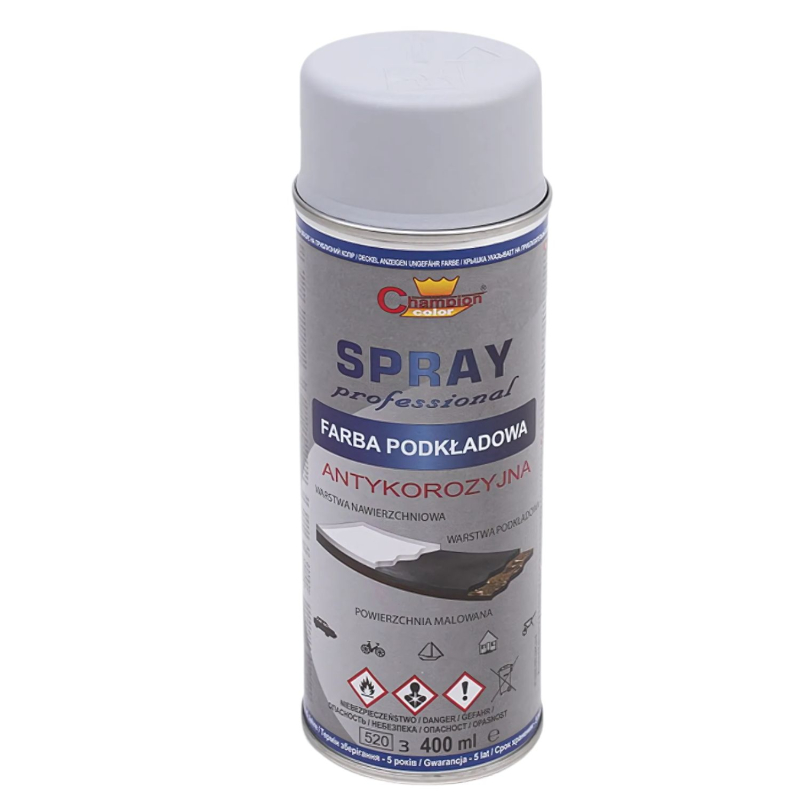 Грунт-спрей Champion, серый (RAL 7040), 400мл