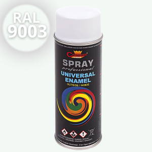 Email spray universal Champion, alb lucios 400ml (RAL 9003)
