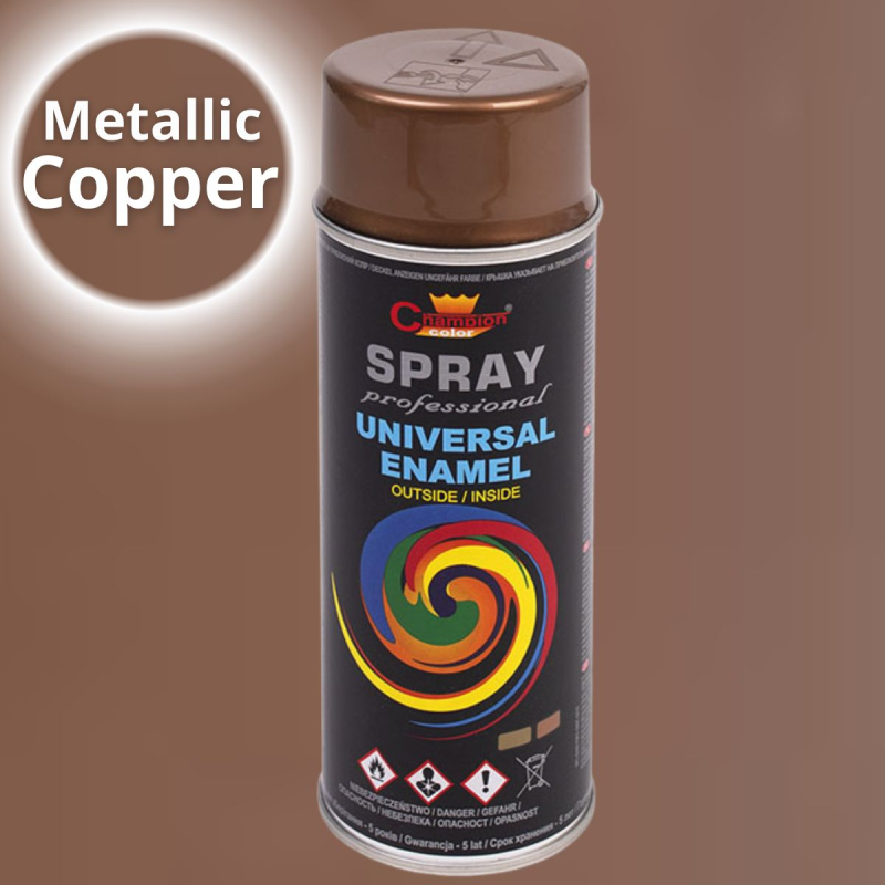 Эмаль-спрей универсальная Champion, цвет медь металик 400мл