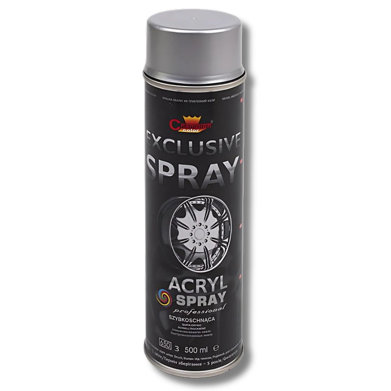 Спрей Champion Auto Acryl Exclusive Spray, серебристый 500мл