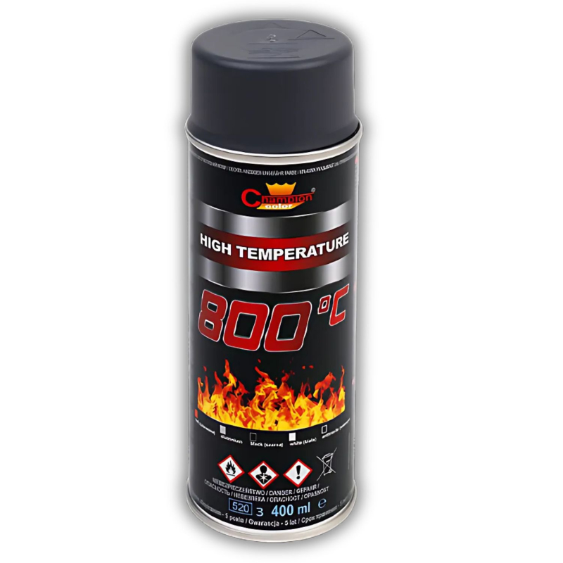 Email spray termorezistent Champion Termo, antracit 400ml