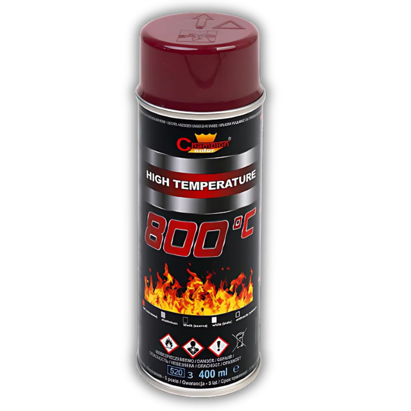 Эмаль-спрей термостойкая Champion Termo, красная 400мл