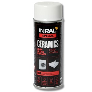 Email spray Inral CERAMICS, alb lucios (RAL 9003)  400ml