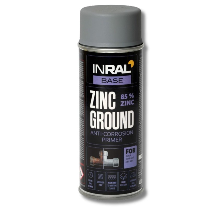 Grund spray anticoroziv Inral Zink Ground, 400ml 