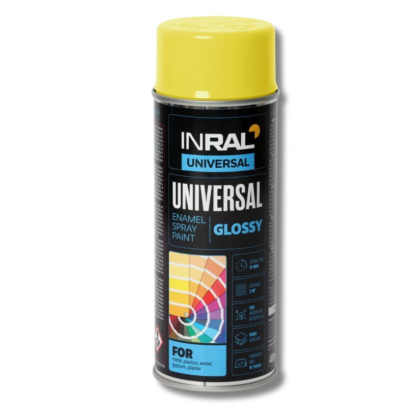 Email spray Inral Universal, galben (RAL 1018), 400ml