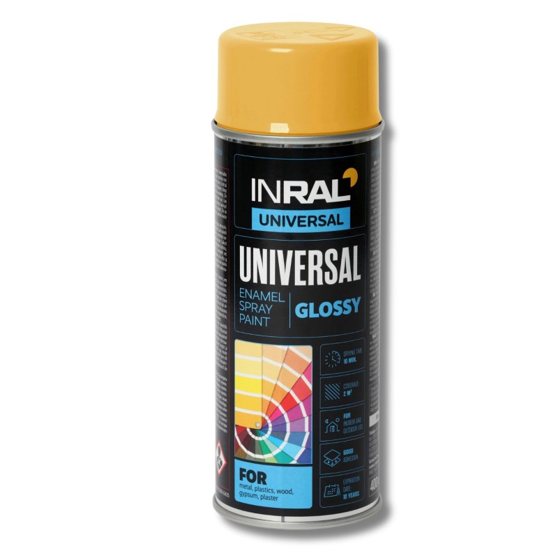 Эмаль универсальная Inral Universal, цвет дыни (RAL 1028), 400мл