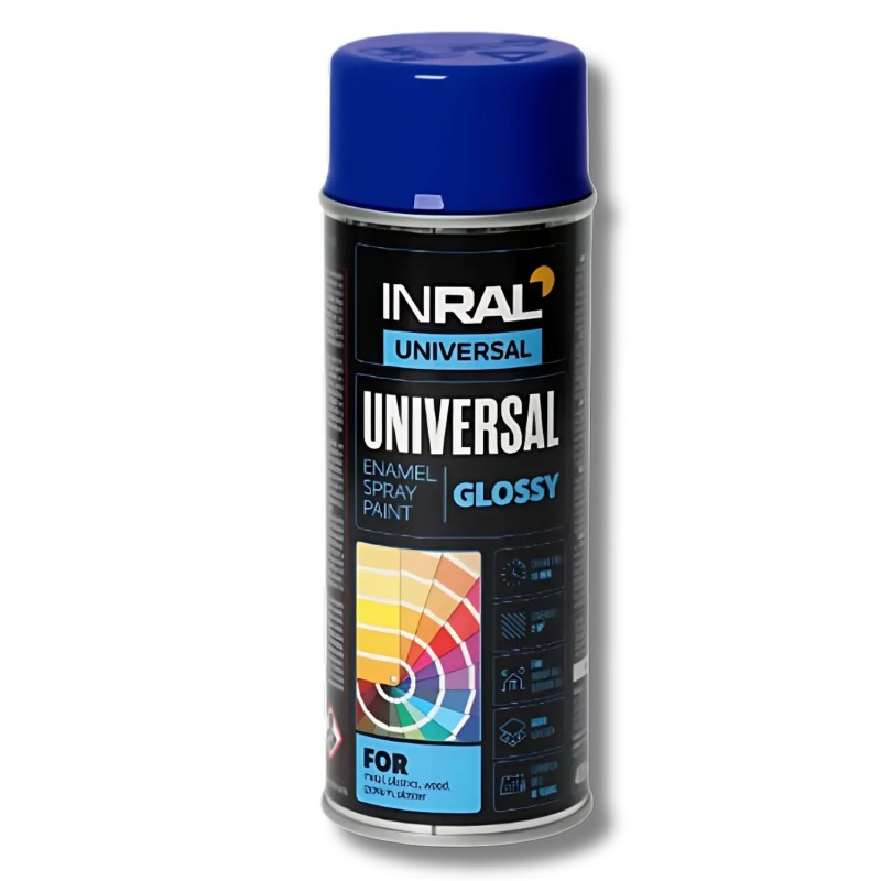 Email spray Inral Universal, albastru-închis (RAL 5002), 400ml