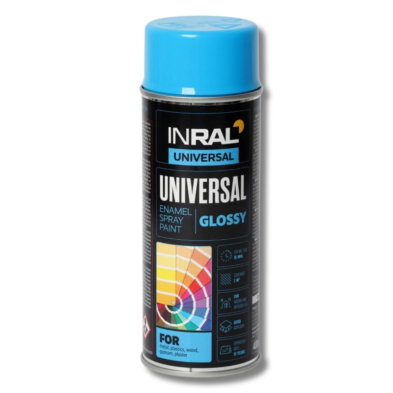 Эмаль универсальная Inral Universal, светло-голубая (RAL 5012), 400мл