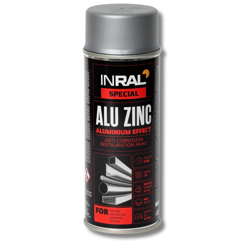 Email spray Inral Alu Zink, aluminiu 400ml