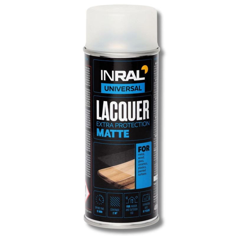 Акриловый лак Inral Lacquer, прозрачный&матовый, 400мл
