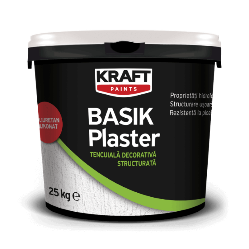 Tencuială decorativă Basik R15 Alb 25Kg