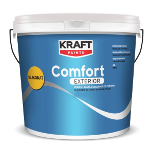 Краска Kraft Comfort Silikonat для наружных работ 8,5л, белая